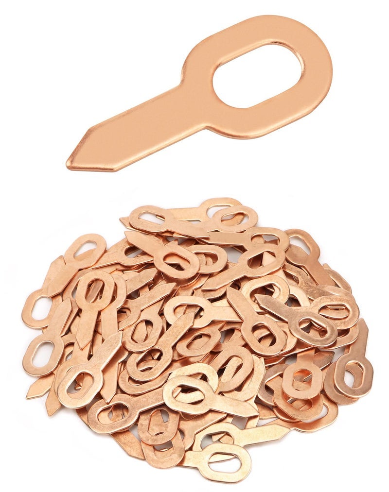 QWORK Dent Puller Rings, 100 Pcs Dent Pulling Straight Washer, Metal Shrink Repair Tool for Panel Welder Spot Welding Machine Consumables - Image 1